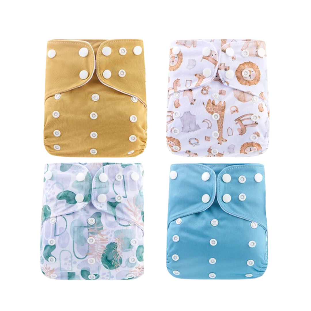 Set of 4  N.O. Cloth Diapers