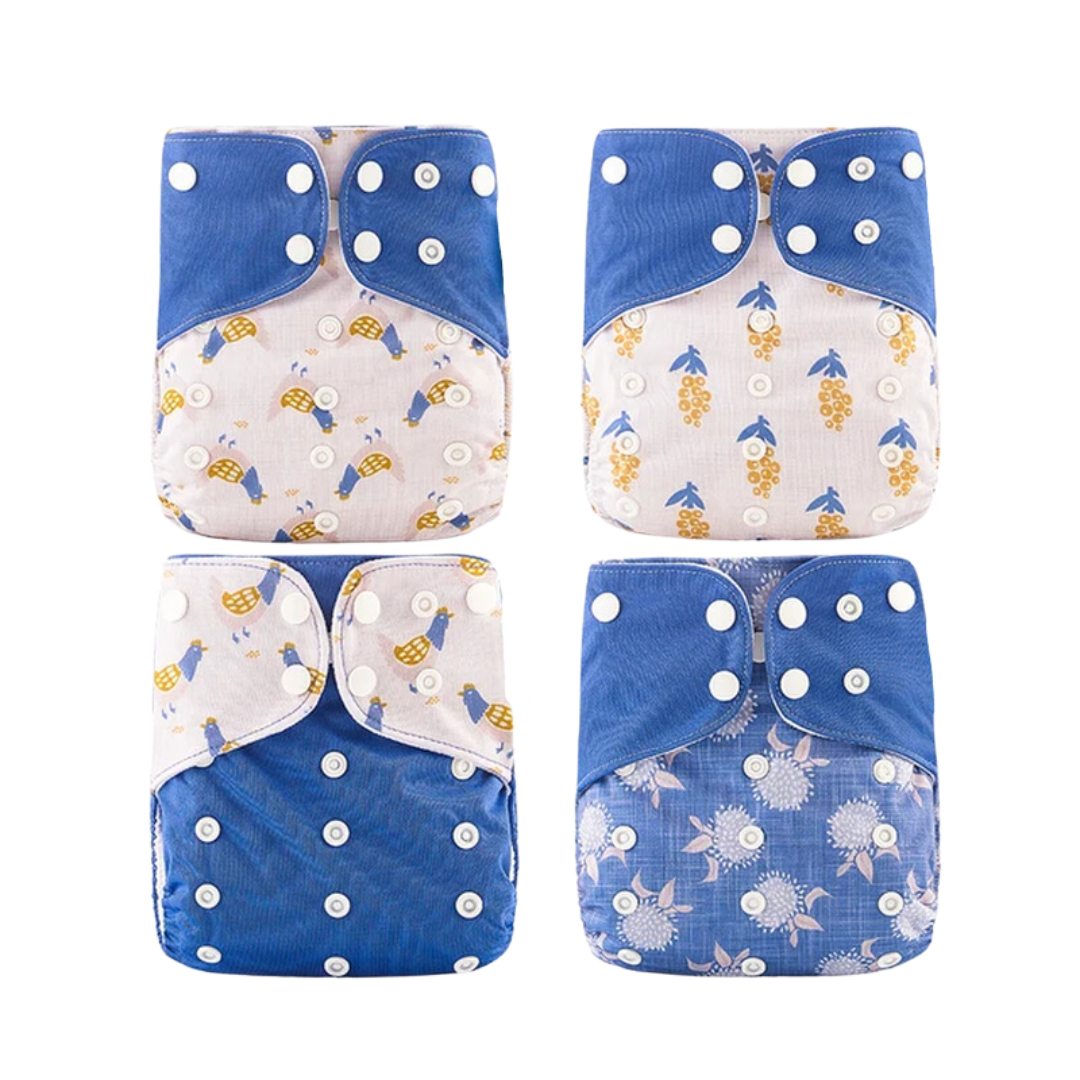 Set of 4  N.O. Cloth Diapers