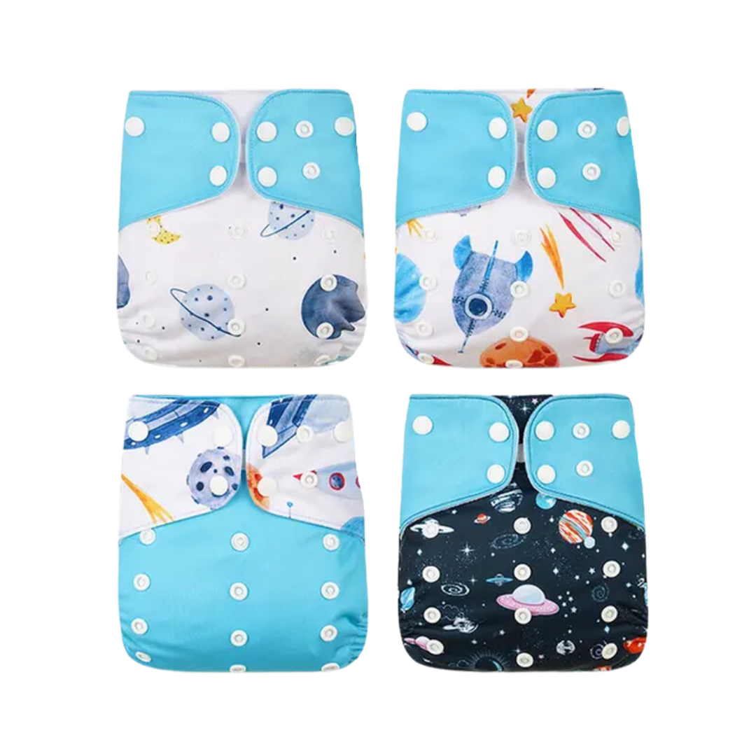 Set of 4  N.O. Cloth Diapers